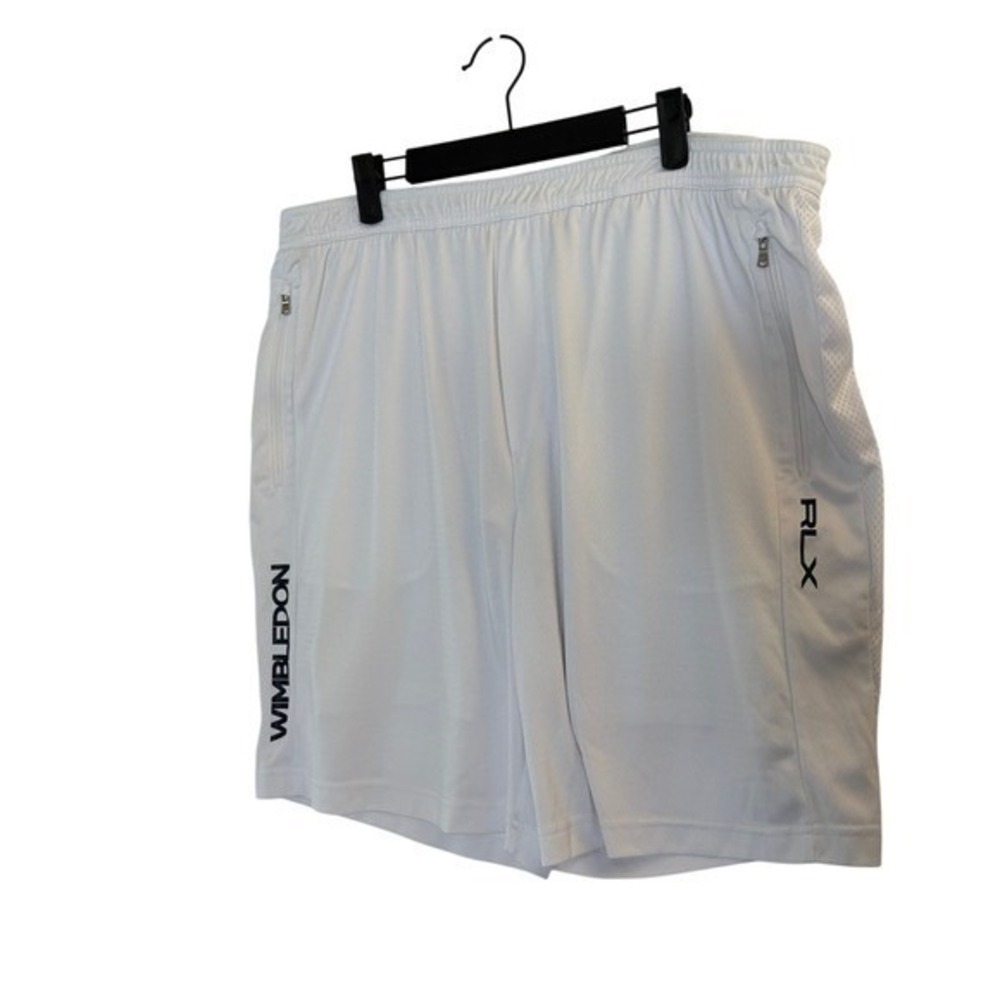 Ralph Lauren RLX Wimbledon Shorts Men'sXXL White Training Athletic Tennis Gym